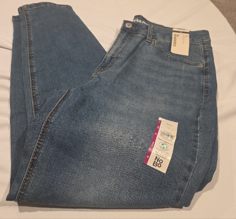 No Boundaries Blue High-Rise Women’s Jeans - Picture 3 of 5
